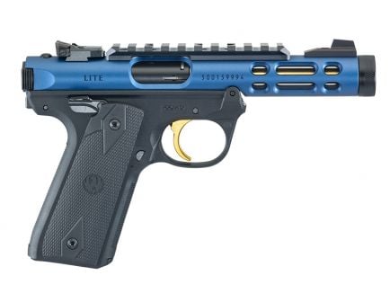 Ruger Mark IV 22/45 Lite TB .22 LR Pistol With Gold Trigger For Sale