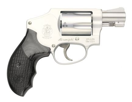 S&W 642 Deluxe 1.875" .38 Special SS Revolver, Black Croc Grips