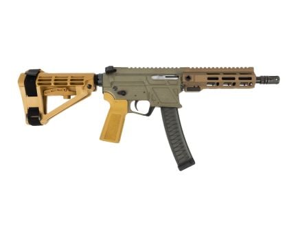 PSA Sabre AR-V 8" 9mm Pistol w/ SBA4 Brace, Moss Green