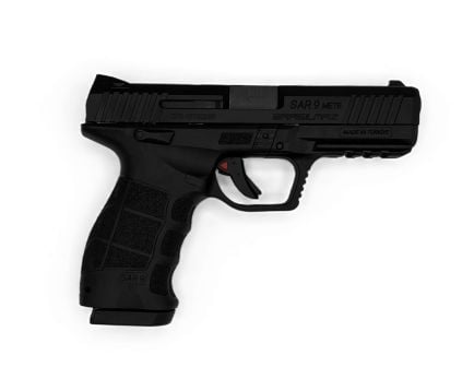 SAR METE 4.4" 9mm (1)15rd/ (1)17rd Pistol, Black - SAR9METEBL