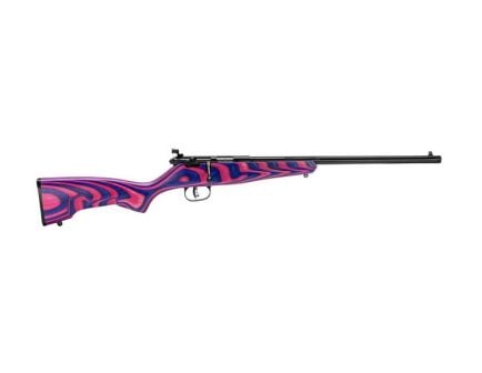 Savage Rascal Minimalist .22lr Bolt Action Rifle, Pink/Purple