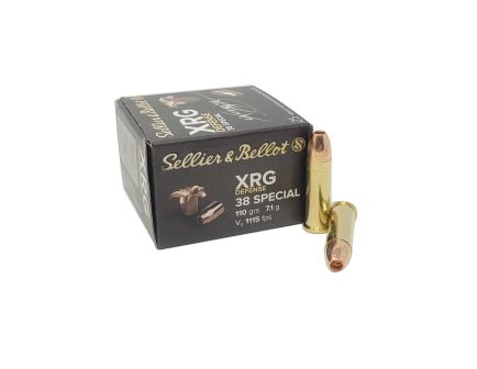 Sellier & Bellot Ammunition XRG Defense .38 Special 110 gr CHP 25rds
