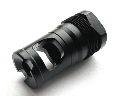 Forward Controls Design - Brake, sound suppressor mount with 0.900 x 24 external threads, 1/2 x 28