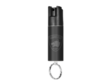 Guard Dog 1/2 oz Keychain Pepper Spray with Colored Stickers - Black