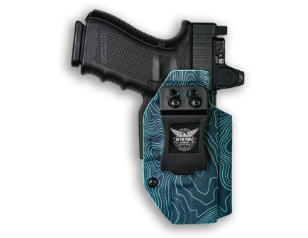 We The People Holsters Glock 19 / 19X / 45 / 23 (Gen1-4) / 32 / 44 (Red Dot Ready) Holsters, Topographic Aqua