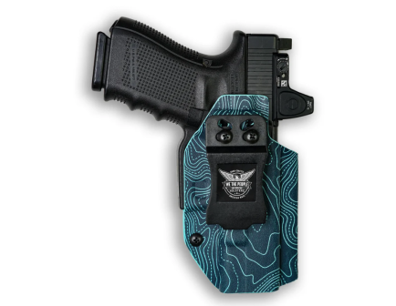 We The People Holsters S&W M&P Shield / M2.0 / Plus 9/40/30 (Pro Red Dot Ready) Holsters, Topographic Aqua