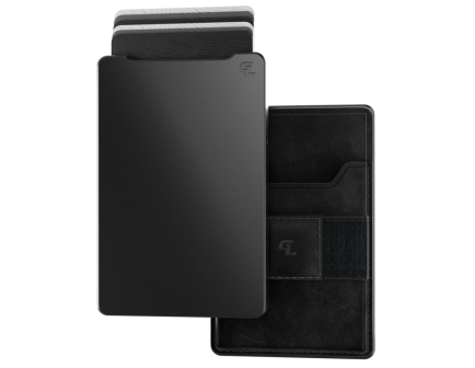 Groove Life Leather Wallet - Gun Metal & Black - WLT3-322