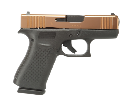 Glock G43X 3.39" 9MM 10rd Pistol w/ Rose Gold Slide - UX4350204RG