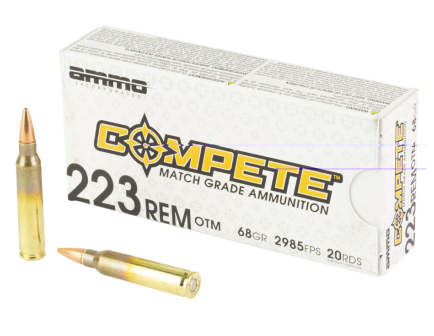 Ammo Inc Match .223 Remington 68 gr BTHP 20rds Rifle Ammo for Target Precision - 223068BTHPA20