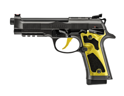 Beretta 92XI Performance 9MM (2)18rd Pistol, Yellow Dark Series Solar Flare - J92XPCOYE18