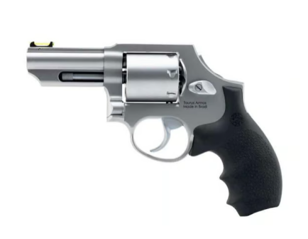 Taurus 66C 3" 357 Mag 7rd Revolver - Stainless w/ Hogue Grips