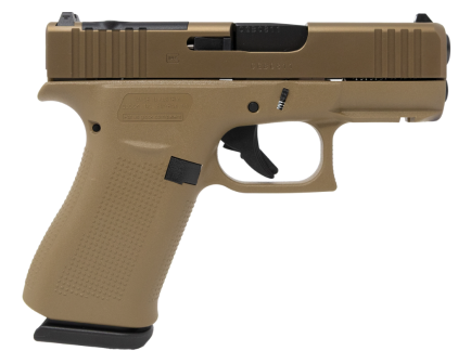 Glock 43X MOS 3.41" 9mm 10rd Pistol, Coyote - PX435Z201FRMOSK