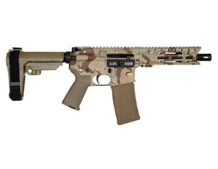 Diamondback DB15 7" 5.56 Pistol, Chocolate Chip Camo with SBA3