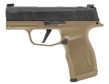 Sig Sauer P365X 3.1" 9MM (2)12rd Pistol w/ NS Coyote Slide / Black Frame - 365X-9-CTXR3P