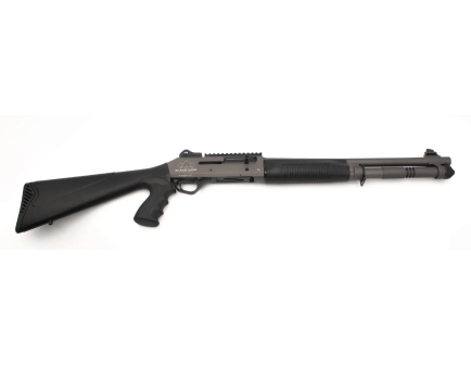 Black Aces Tactical S4 18.5" 12GA Semi-Auto Shotgun, Tungsten - BATS4PGTUNG