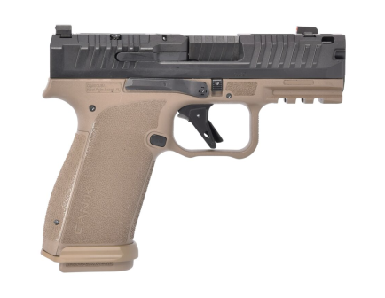 Canik METE MC9 Prime 3.63" 9MM (2)17rd O.R Compensated Pistol, Black/FDE - HG8328BD-N