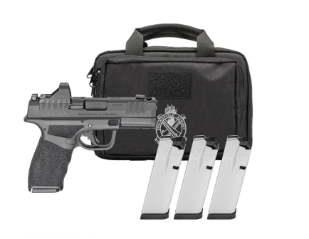 Springfield GearPac Hellcat Pro Comp OSP 3.7" 9mm Luger (1)15rd/(3)17rd Handgun w/ Green Dot & Bag
