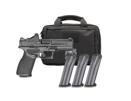 Springfield Echelon 4.0C 4" 9mm OR 15/18rd Pistol w/ Ft Tritium Night Sight Viridian Green Dot and Range Bag