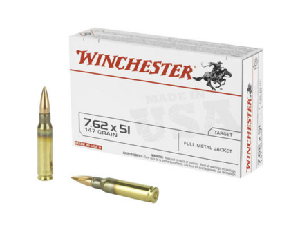 Winchester USA 7.62 Nato 147g FMJ Ammunition 20rds - Q3130