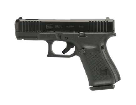 Glock 19C (V) Gen5 4.02" 9mm Comp 10rd Pistol, Black - PV1959201