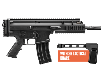 FN Scar 15P 7.5" 5.56MM Pistol, Black w/ Brace