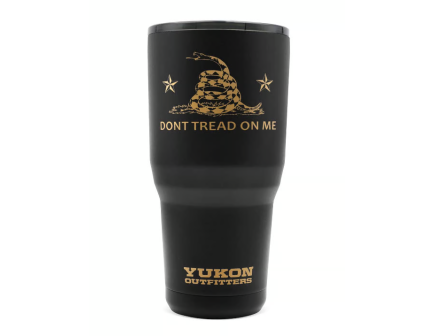 Yukon Outfitters 30 oz Tumbler Don't Tread on Me - Black/Copper