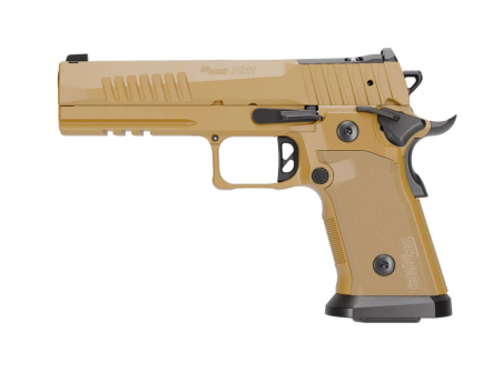 Sig Sauer P211 5" OR 9mm 21rd/17rd Pistol, Coyote - 211F-9-GT5-COY
