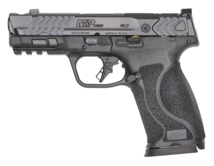 Smith & Wesson PC M&P M2.0 4" 10MM Carry Comp (2)15rd O.R Handgun, Black - 14413