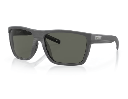 Costa Del Mar Pargo Polarized Sunglasses Dark Gray Frame, Grey Polarized 580G Glass Lenses - 908602