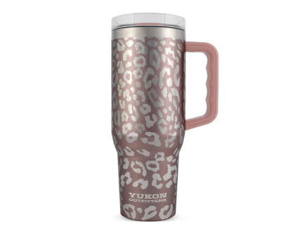 Yukon Outfitters 40 oz Fit Forty, Rose Gold Leopard - YH40RGL