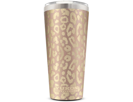Yukon Outfitters 32 oz Double Pint, Gold Leopard - YDP32GDL