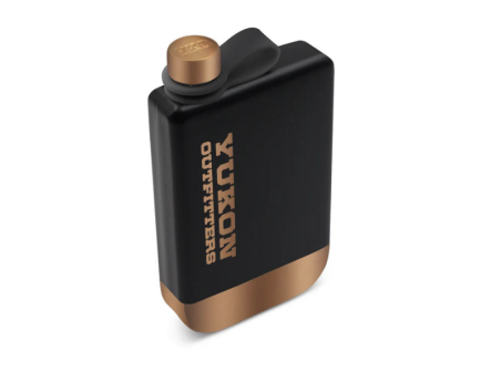 Yukon Outfitters 9 oz Highline Flask, Black/Copper - YF09BLKC-PVD