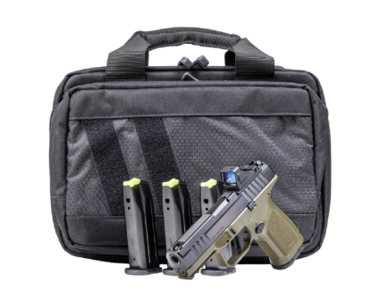Rost Martin RM1C Handgun Bundle 4" 9mm (1)15rd/(3)17rd Handgun, Black/ODG w/ Viridian Red Dot and Pistol Case