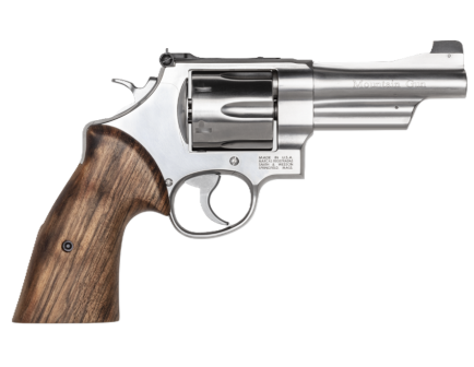 Smith and Wesson 629 Mountain Gun 4" 44 Mag 6rd Revolver, SS Bear Hug Grips/Gold Bead/No IL - 14041