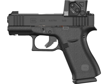 Glock G43X 3.39" 9mm 10rd Pistol, Black w/ MOS8 Rail and Aimpoint COA- UX4350B01FRMOS8A4