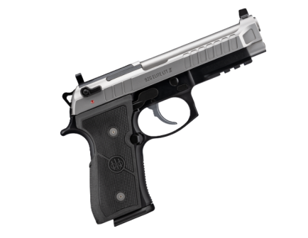 Berettta 92G Elite LTT II INOX O.R 4.7" 9mm 18rd Handgun - SS/Black - J92ELITE2G18
