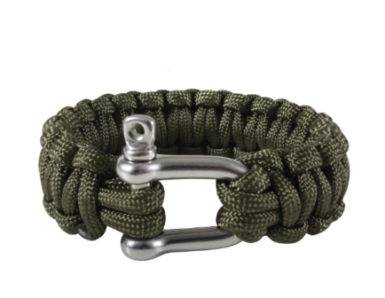 Rothco Paracord Bracelet With D-Shackle - 9 In