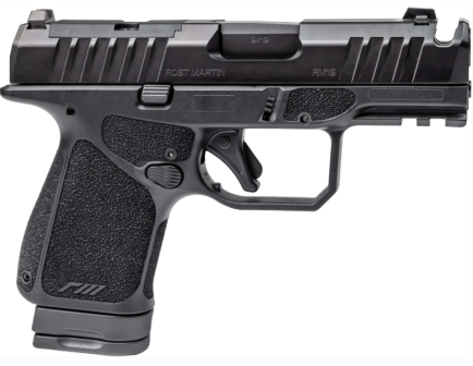 Rost Martin RM1S Comp 3.6" 9mm 12rd/15rd OR FS Pistol, Black