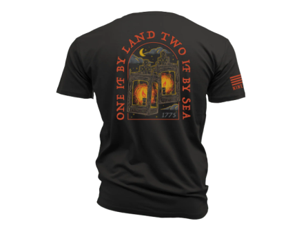 Nine Line T-Shirt - One if by Land, Two if by Sea, Charcoal