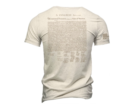 Nine Line T-Shirt 250th Declaration, Oatmeal
