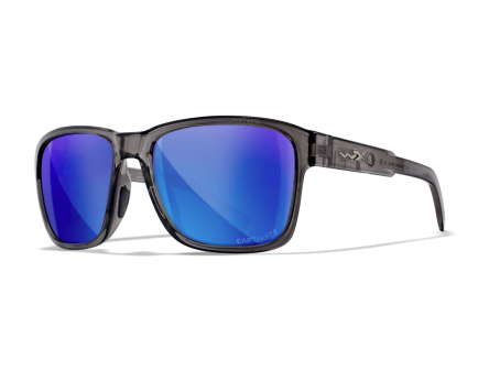 WILEY X Trek Captivate - Polycarbonate Gloss Crystal Dark Gray /Blue Mirror