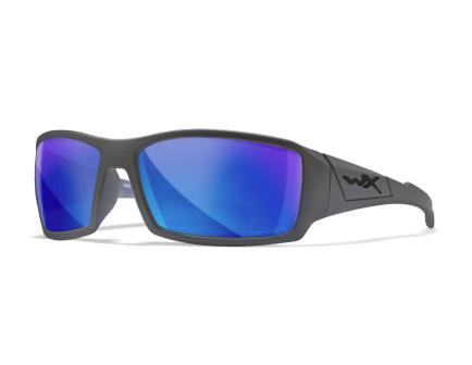WILEY X Twisted Captivate - Polycarbonate Matte Gray/Blue Mirror