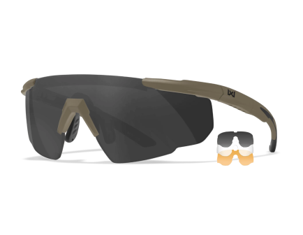 WILEY X 308T Saber Advanced - Matte Tan - Gray/Rust/Clear