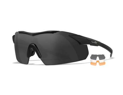 WILEY X Vapor Comm - Matte Black - Smoke Gray/Clear/Light Rust