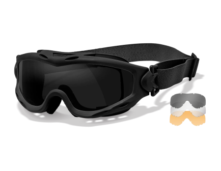 WILEY X Spear Goggle - Matte Black - Smoke Gray/Clear/Light Rust