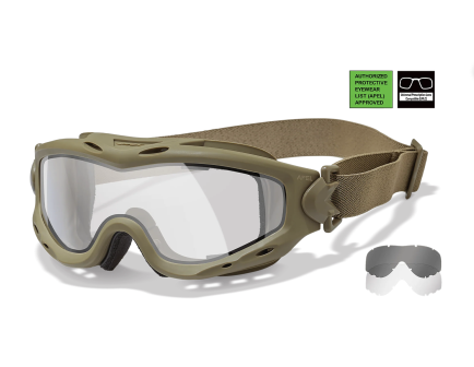WILEY X Spear Goggle Dual - Tan - Gray/Clear