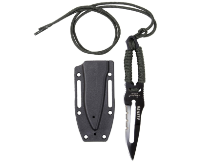 Rothco Paracord Knife With Sheath - Olive Drab - Black