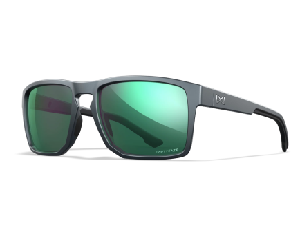 WILEY X Founder Captivate, Crystal Gray - Green Mirror