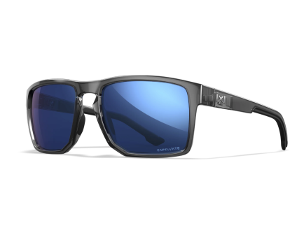 WILEY X Founder Captivate, Crystal Gray - Blue Mirror
