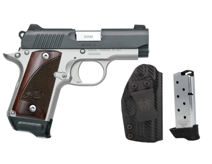 Kimber Micro 3.15" 9MM 7rd Pistol, SS DUO RTC Bundle - 3300256